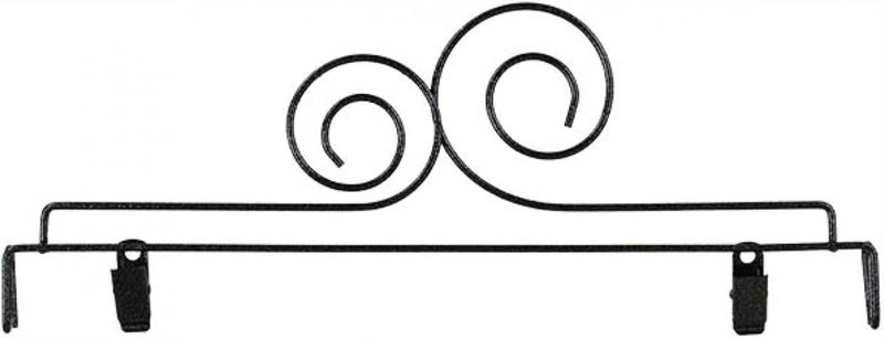Double Scroll Header with Clips 12in Grey
